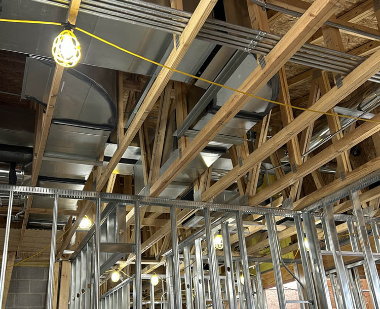 GLC Mechanical duct installation